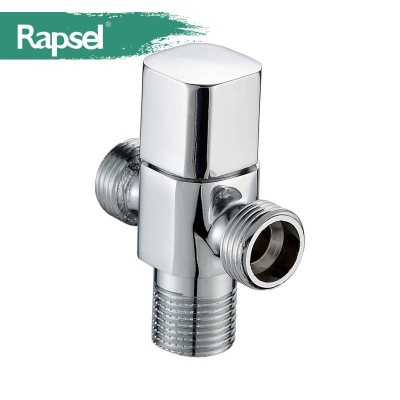 Two-way Copper Toliet Connector Brass Angle Valve