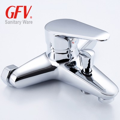 bathroom single handle chrome plated bath shower faucet mixer tap